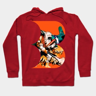 Fire Hero Retro Vintage Comic Old Popart Scifi Fantasy Funny Hoodie